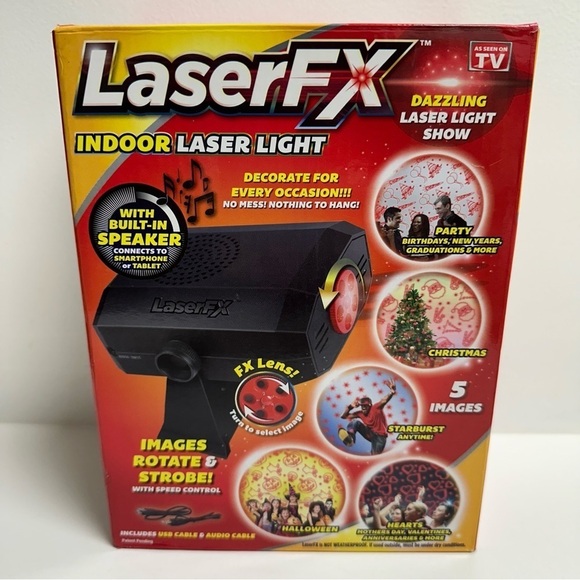 LaserFX Indoor Laser Light Projection For A Holiday Party New Opened Box - Picture 1 of 3